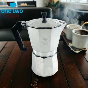 Gambar produk One Two Cups Moka Pot Espresso Coffee Maker Stovetop 9 Cup 450ml - JF112