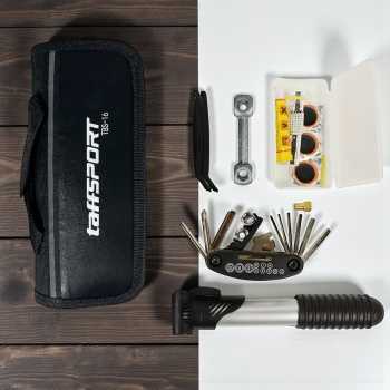 Gambar produk TaffSPORT Perlengkapan Reparasi Sepeda Tambal Ban 16 in 1 - TBS-16