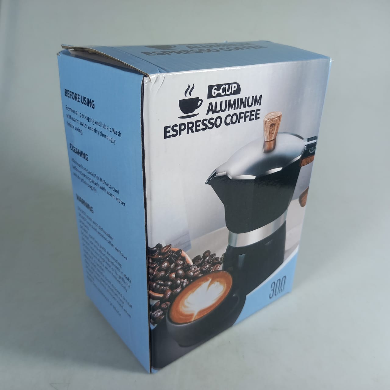Gambar produk One Two Cups Moka Pot Espresso Coffee Maker Stovetop 6 Cup 300ml - PL-315