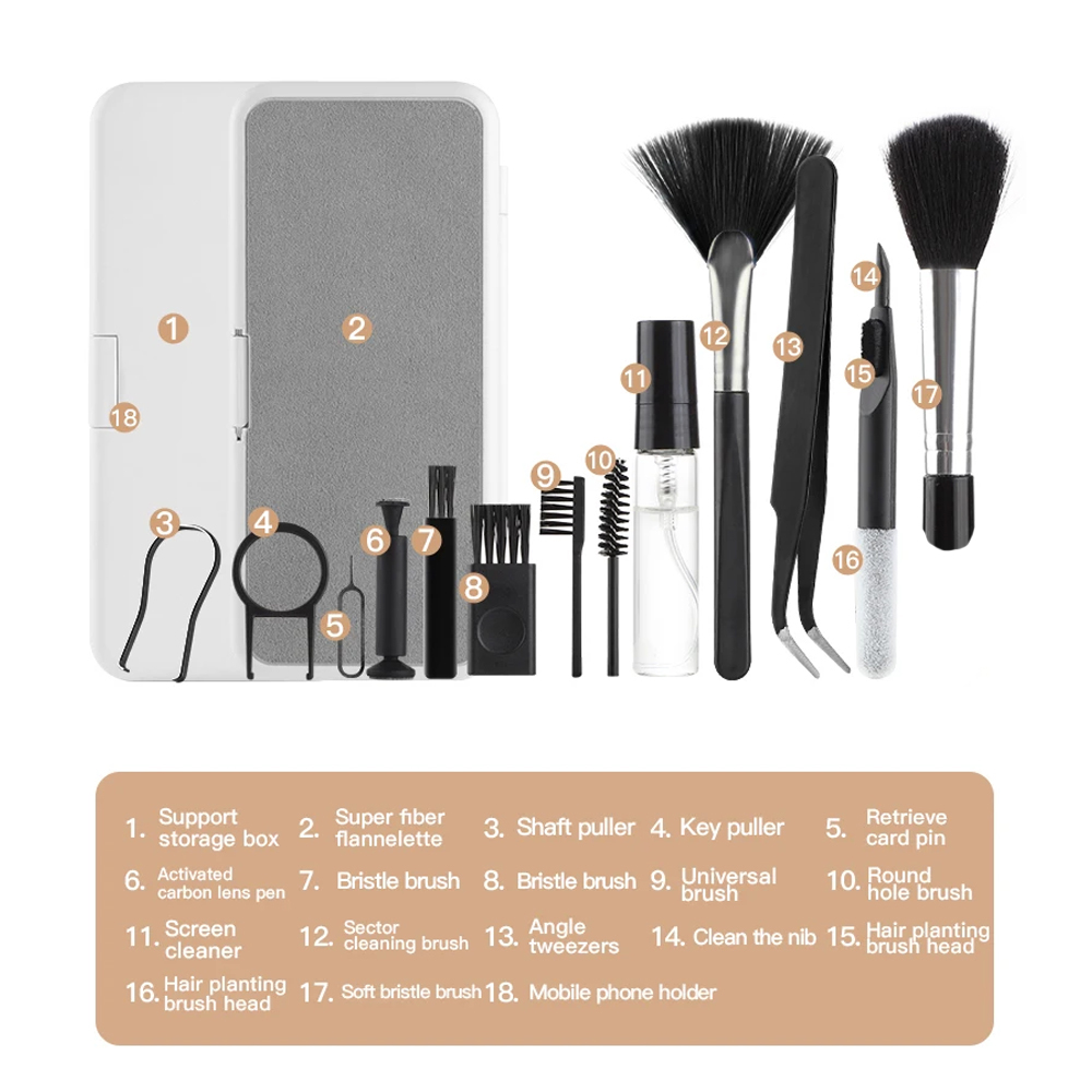 Gambar produk ZUIDID Alat Pembersih Keyboard Cleaning Brush 18in1 - Q10