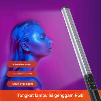 Gambar produk LIYADI Lampu Fotografi LED Portabel RGB Tube Light 10W 9900K - LP430 PRO