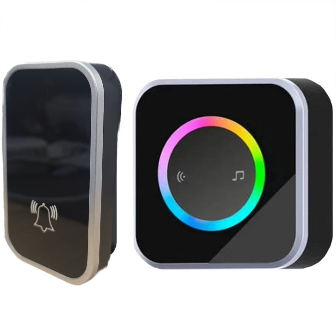 Zheyi Bel Pintu Wireless Door Bell Waterproof RGB EU Plug 59 Chimes - D88 Gambar produk Zheyi Bel Pintu Wireless Door Bell Waterproof RGB EU Plug 59 Chimes - D88