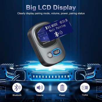 VIKEFON Bluetooth Adapter 2in1 Transmitter Receiver Audio 5.3 2.4GHz - T68 Gambar produk VIKEFON Bluetooth Adapter 2in1 Transmitter Receiver Audio 5.3 2.4GHz - T68