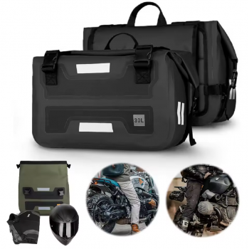 Gambar produk Blinkminds Saddle Bag Touring Motorcycle Anti Slip Waterproof 30L - BM08