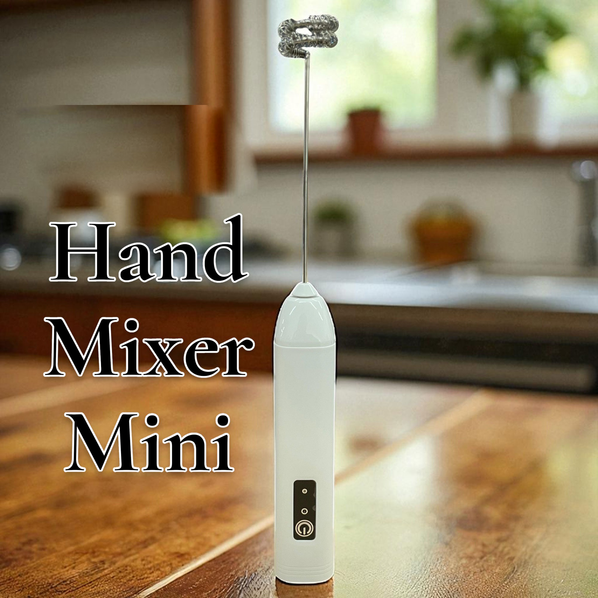 Gambar produk One Two Cups Hand Mixer Mini Pengocok Telur Kopi Milk Frother 500mAh - NPQ01