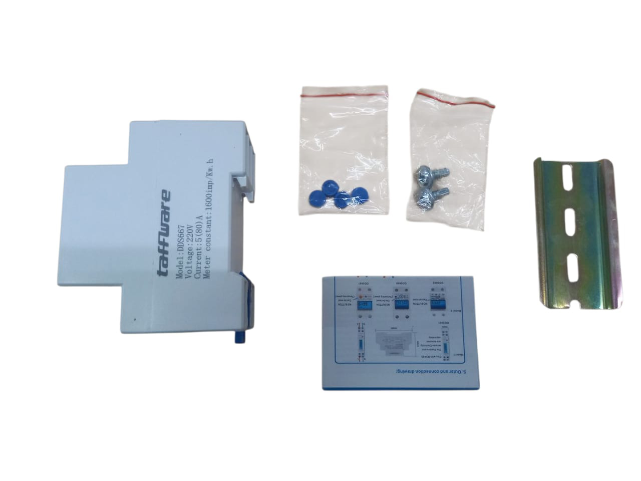 Gambar produk Taffware kWh Pengukur Listrik Power Voltmeter 220V - DDS667