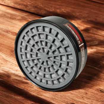 Gambar produk TaffGUARD Masker Gas Respirator Full Face with Activated Carbon Filter - SF01
