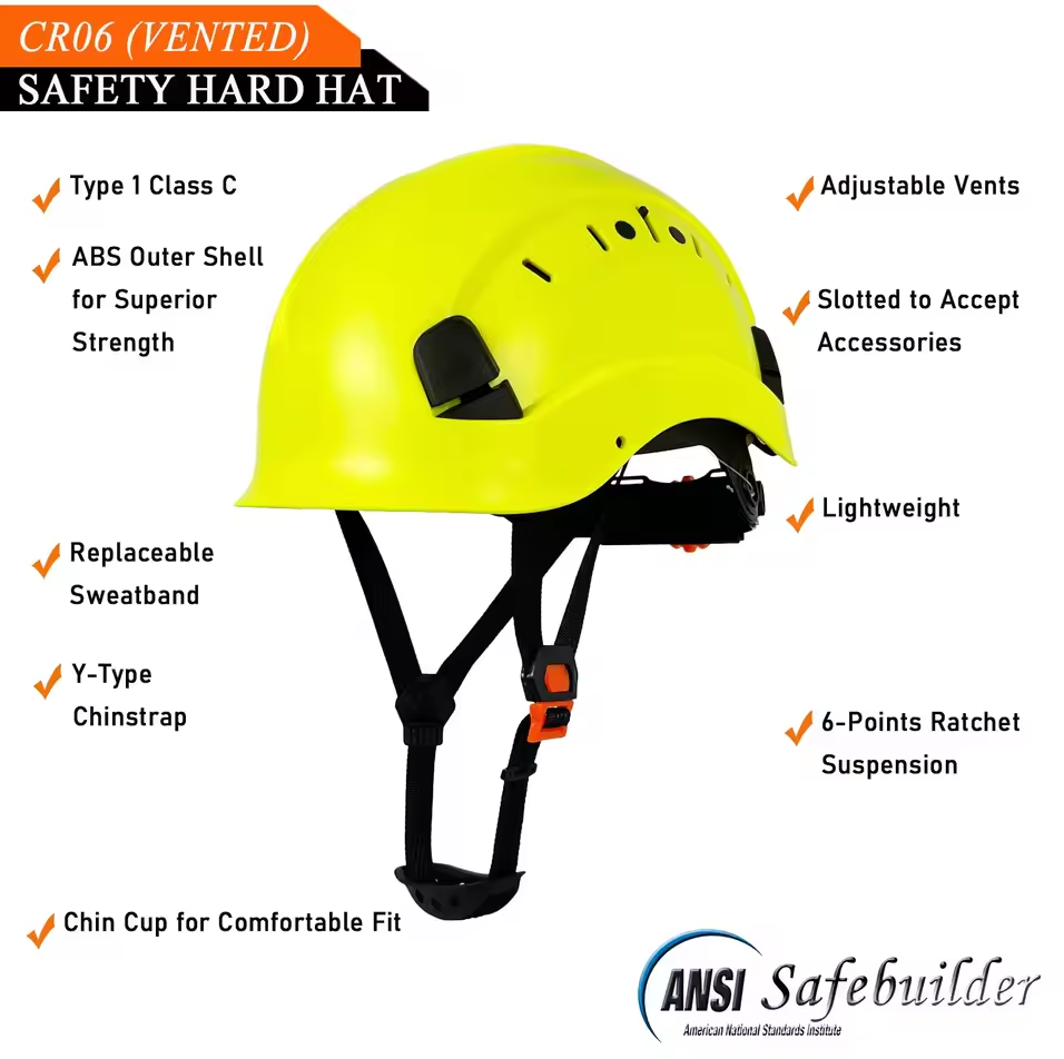 Safe Builder Helm Proyek Konstruksi K3 Safety Hard Hat Protection ABS - SF07 Gambar produk Safe Builder Helm Proyek Konstruksi K3 Safety Hard Hat Protection ABS - SF07
