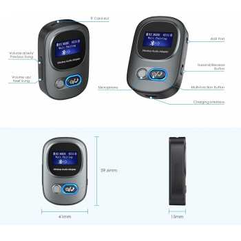 VIKEFON Bluetooth Adapter 2in1 Transmitter Receiver Audio 5.3 2.4GHz - T68 Gambar produk VIKEFON Bluetooth Adapter 2in1 Transmitter Receiver Audio 5.3 2.4GHz - T68