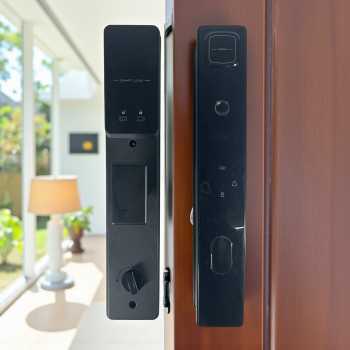 Joneytech Smart Door Lock Fingerprint Password Card Key - B01JC