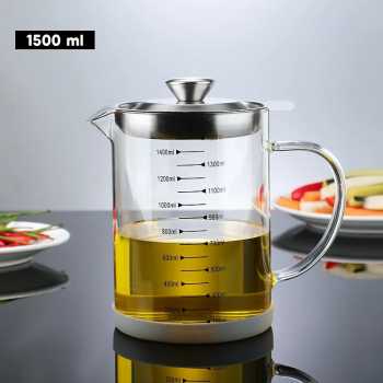 ACEITE Botol Wadah Penyaring Minyak Goreng Kaca Tahan Panas - FL26