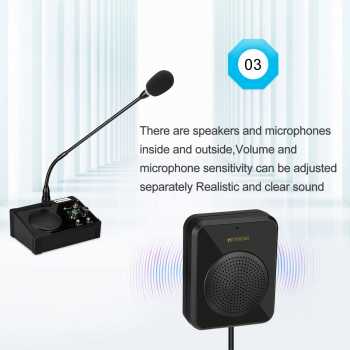 RETEKESS Window Speaker Intercom Dual Way Mic Loket Counter Teller 5W - TW106 Gambar produk RETEKESS Window Speaker Intercom Dual Way Mic Loket Counter Teller 5W - TW106