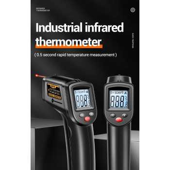 ANENG Termometer Industrial Digital Thermogun Infrared LCD Backlit - TH201 Gambar produk ANENG Termometer Industrial Digital Thermogun Infrared LCD Backlit - TH201