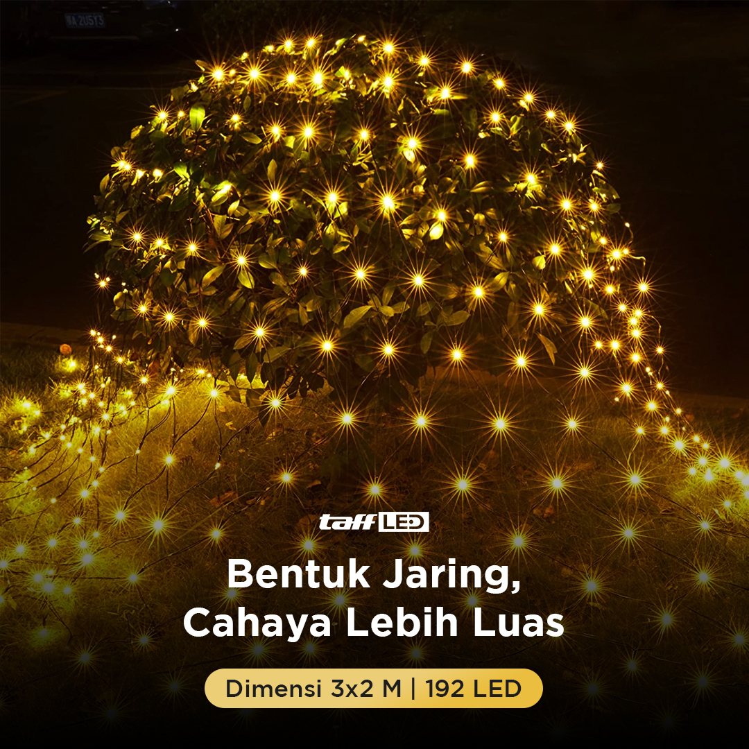 Gambar produk TaffLED Lampu Hias Jaring String Lights Decoration EU Plug 3x2M - EK-04