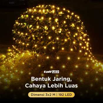 Gambar produk TaffLED Lampu Hias Jaring String Lights Decoration EU Plug 3x2M - EK-04