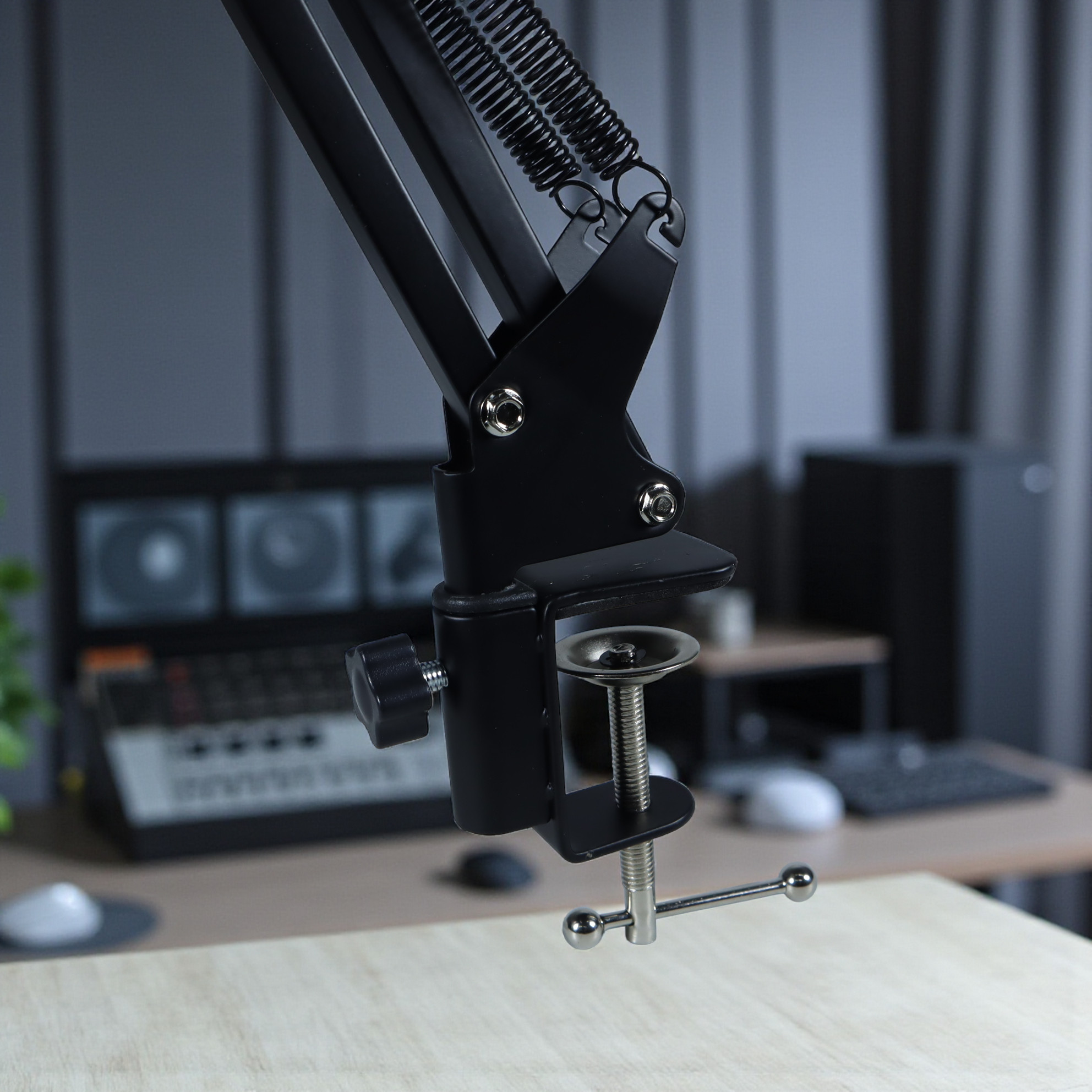 Gambar produk TaffSTUDIO Boom Arm Stand Suspensi Mikrofon Scissor Desk Clamp - NB-35