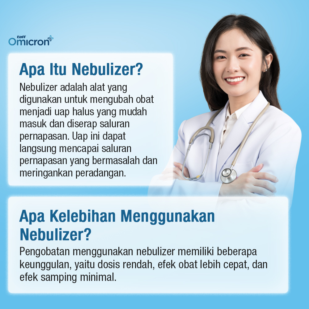 TaffOmicron Alat Terapi Pernapasan Mesh Nebulizer Portable Inhaler - JSL-W301 Gambar produk TaffOmicron Alat Terapi Pernapasan Mesh Nebulizer Portable Inhaler - JSL-W301