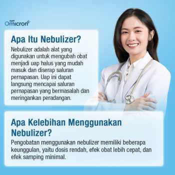 Gambar produk TaffOmicron Alat Terapi Pernapasan Mesh Nebulizer Portable Inhaler - JSL-W301