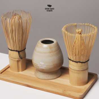 Gambar produk One Two Cups Whisk Stand Matcha Chasen Tate Dudukan Pengaduk - D-34