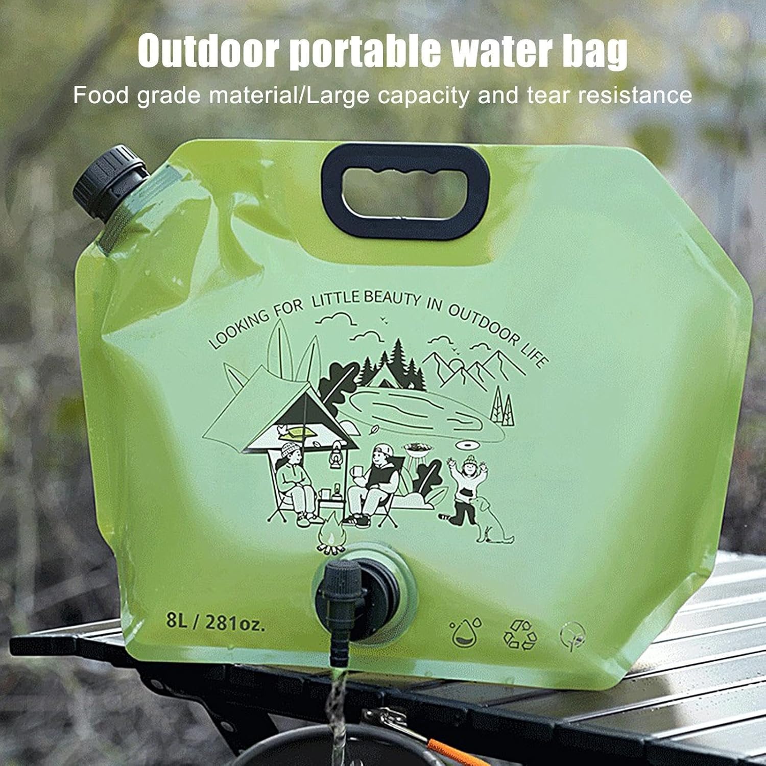 Gambar produk WATORU Kantong Air Minum Lipat Multifungsi Portable Water Bag 8L - W8000