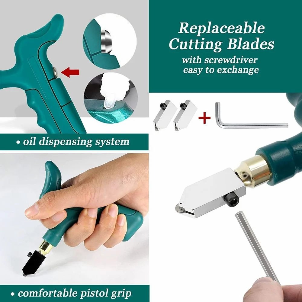 KNIFEZER Pisau Pemotong Keramik Glass Diamond Cutter Tile - AI3032 Gambar produk KNIFEZER Pisau Pemotong Keramik Glass Diamond Cutter Tile - AI3032