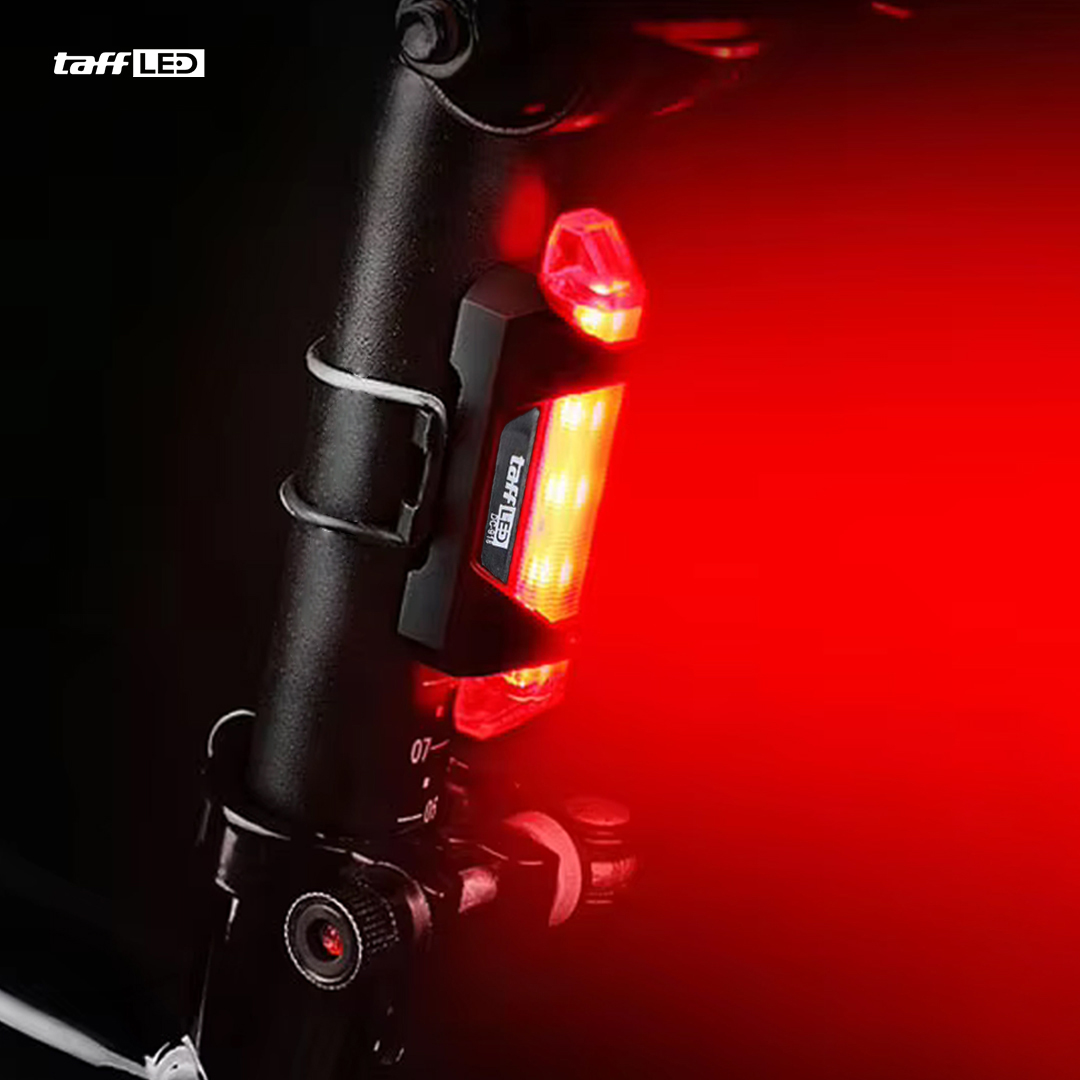 TaffLED Lampu Belakang Sepeda LED USB Rechargeable 250mAh 15 Lumens - DC-918 Gambar produk TaffLED Lampu Belakang Sepeda LED USB Rechargeable 250mAh 15 Lumens - DC-918
