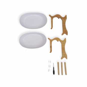 Gambar produk WOODYORK Rak Susun Tier Fruit Bowl Display Stand Snack Plate 2 Layer - 3WR