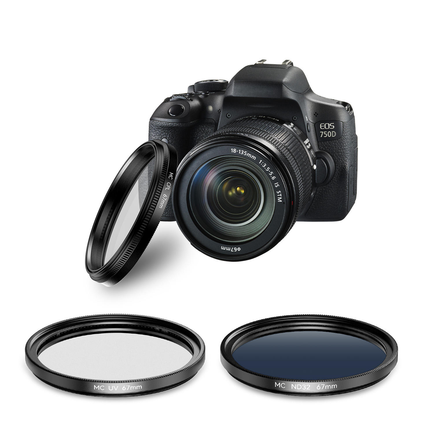 Gambar produk APEXEL Lensa Filter Kamera Smartphone Multi Coating UV/CPL/ND 67mm - APL-67FL3N