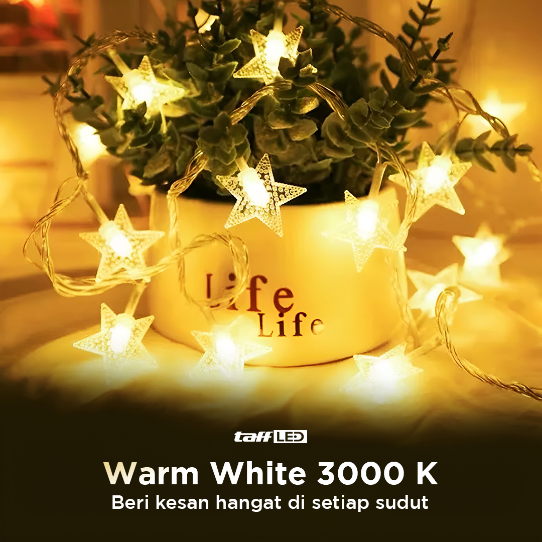 Gambar produk TaffLED Lampu Hias String Lights Star Shape Waterproof 20 LED 3M - G23