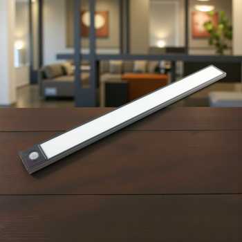 YIJUN Lampu LED Ultra Thin Motion Sensor Cabinet Light 3in1 Color 40cm - L1005 Gambar produk YIJUN Lampu LED Ultra Thin Motion Sensor Cabinet Light 3in1 Color 40cm - L1005