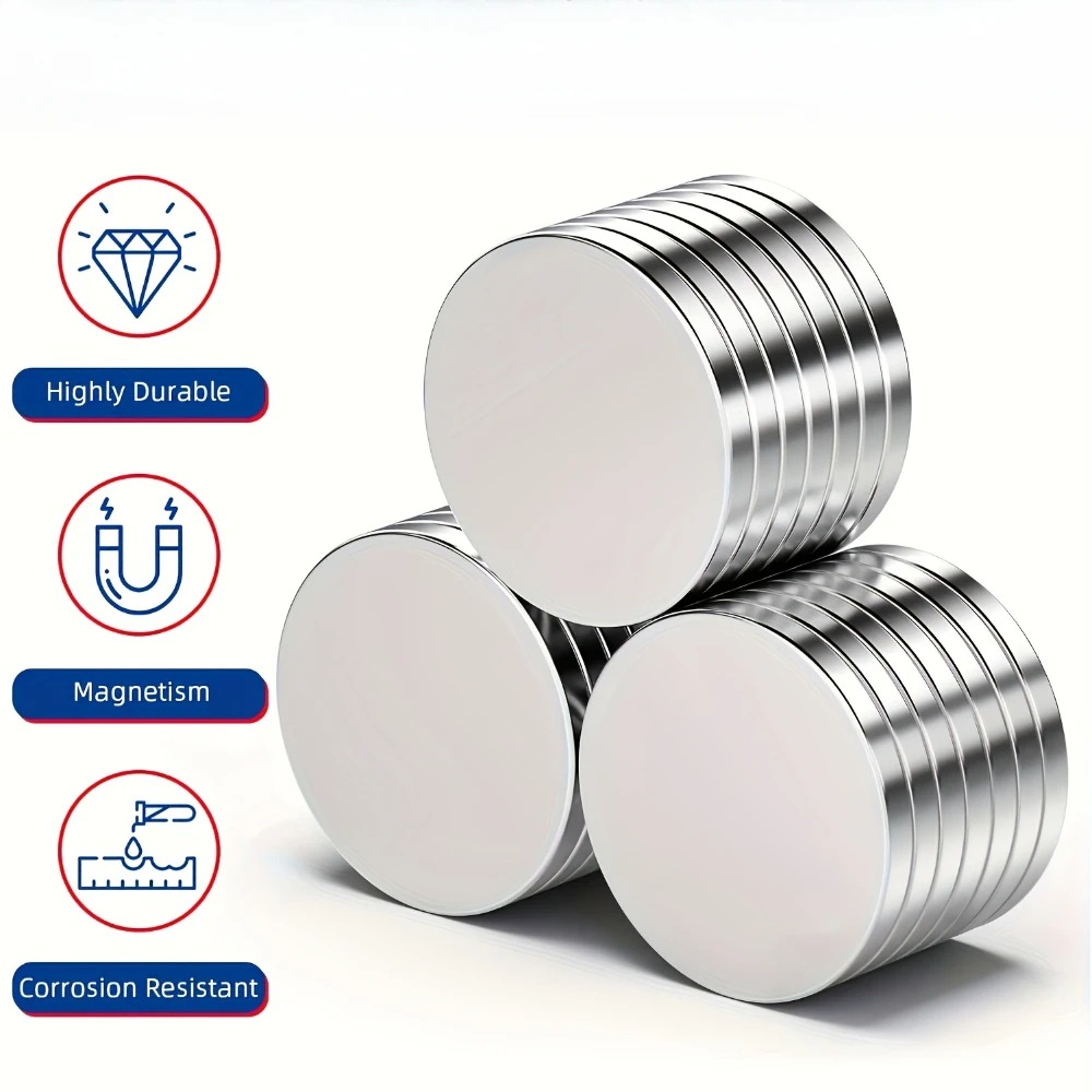 Gambar produk Taffware Magnet Bulat Powerful Neodymium NdFeB N25 19.5x1.7mm 50 PCS - YN35