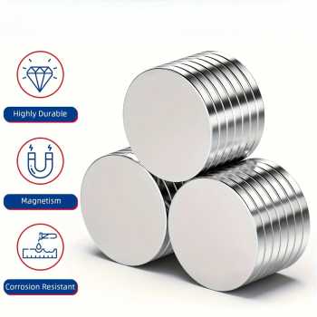Gambar produk Taffware Magnet Bulat Powerful Neodymium NdFeB N25 19.5x1.7mm 50 PCS - YN35