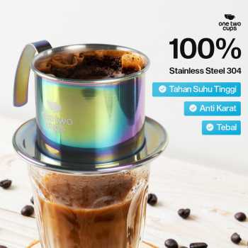 One Two Cups Vietnam Drip Coffee Filter Saringan Kopi Sekrup 120ml - PF-304 Gambar produk One Two Cups Vietnam Drip Coffee Filter Saringan Kopi Sekrup 120ml - PF-304