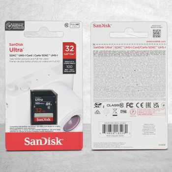 Gambar produk SanDisk Ultra SDHC/XC UHS-I Card Class 10 100MB/s 32GB - SDSDUNR-GN3IN