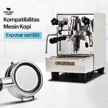 Gambar produk One Two Cups Bottomless Naked Portafilter Stainless Steel Expobar 58mm - RJ8