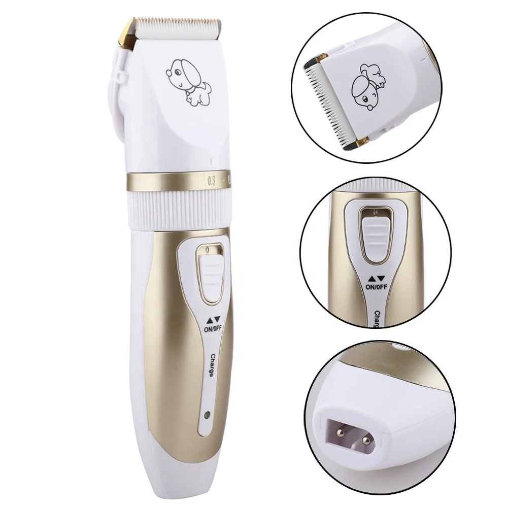 BOJAFA Alat Cukur Bulu Hewan Anjing Kucing 1200mAh - C7 Gambar produk BOJAFA Alat Cukur Bulu Hewan Anjing Kucing 1200mAh - C7