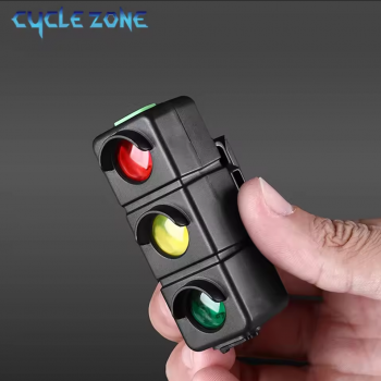 Gambar produk cycle zone Lampu Rambu Sepeda Aksesoris Warning Sign 7 Light Modes - 13320