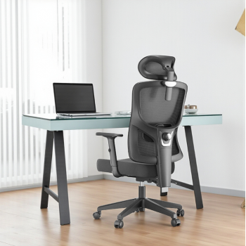 HBADA Kursi Kantor Office Chair 2D Headrest Lumbar Support Reclining - P5