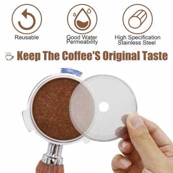 Gambar produk TIAJI Puck Screen Portafilter Espresso Machine 150 Micron 1.7mm Thick 53mm - TJ-150