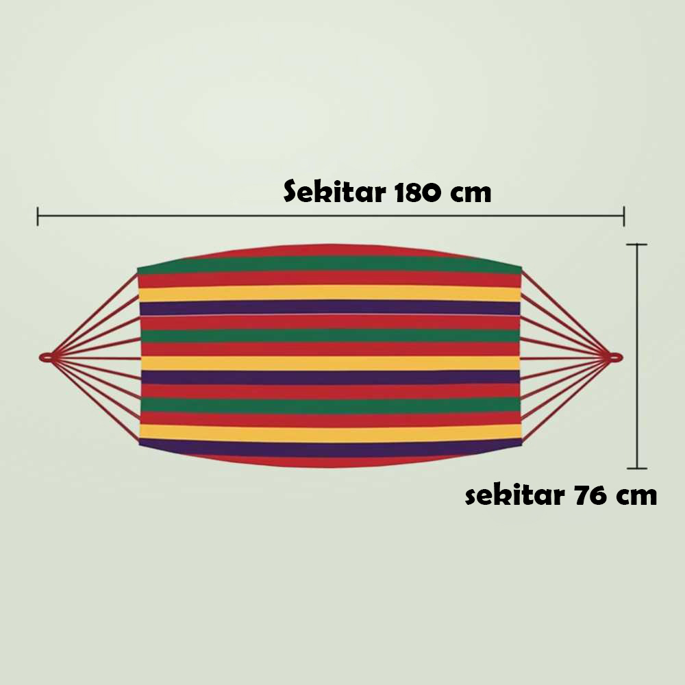 Gambar produk Hammock Tempat Tidur Gantung Double Thick Canvas - JS426