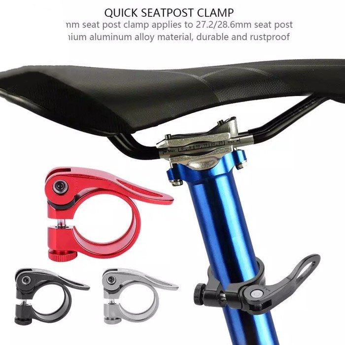 Gambar produk ETA BIKE Seat Post Clamp Quick Release 31.8m for 27.2/28.6mm - S2