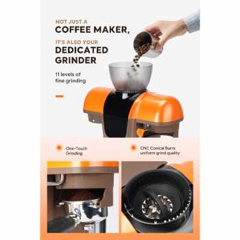 Gambar produk iCafilas Mesin Kopi Espresso Coffee Maker Frothing Grinding 19 Bar - ME2603