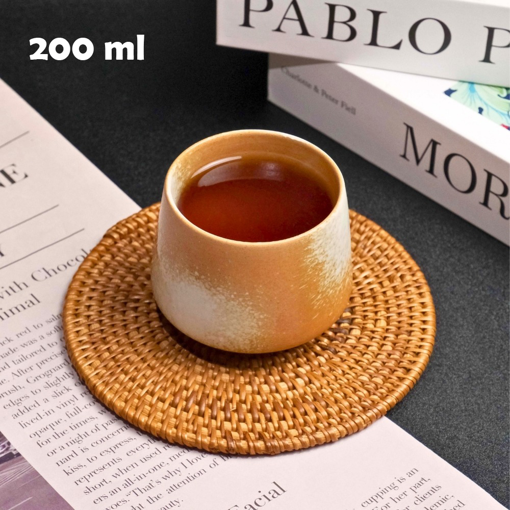 FLAMBE Gelas Keramik Kopi Teh Vintage Japanese Style Ceramic Cup 200ml - FB014 Gambar produk FLAMBE Gelas Keramik Kopi Teh Vintage Japanese Style Ceramic Cup 200ml - FB014