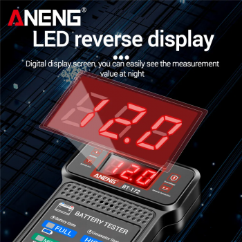 Gambar produk ANENG Tester Aki Mobil Digital Car Battery Indicator 12V with Clamp - BT172