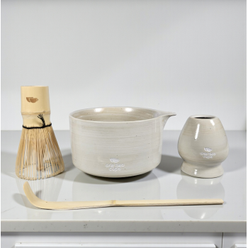 One Two Cups Matcha Set Kit Set Chawan Chasen Stand Chashaku 4 PCS - MYV16D