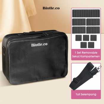 Biutte.co Tas Kosmetik Make Up Travel Organizer Bag Wanita 40x29x14cm - X3235 Gambar produk Biutte.co Tas Kosmetik Make Up Travel Organizer Bag Wanita 40x29x14cm - X3235