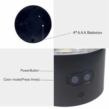 Gambar produk KVVGHT Lampu Meja Hias Jellyfish Light RGB 18W - KG045