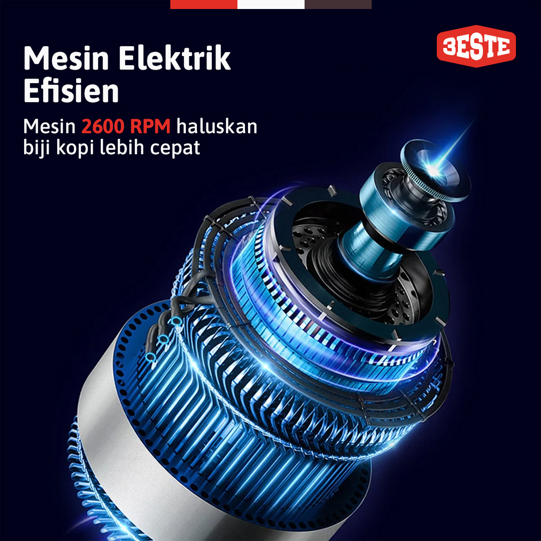 Gambar produk Trieste Alat Penggiling Biji Kopi Elektrik Coffee Bean Grinder 250g Plastic Cup - N800