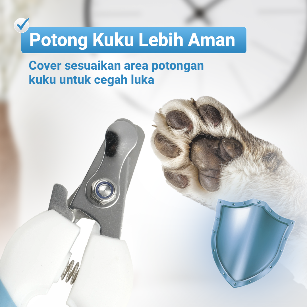 BaoRun Gunting Kuku Hewan Anjing Kucing Kelinci Stainless Steel - 5X Gambar produk BaoRun Gunting Kuku Hewan Anjing Kucing Kelinci Stainless Steel - 5X
