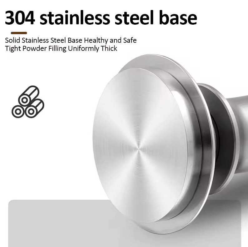 Gambar produk Jinsei Tamper Kopi Espresso Barista Threaded Base Stainless Steel 304 58mm - JN-24